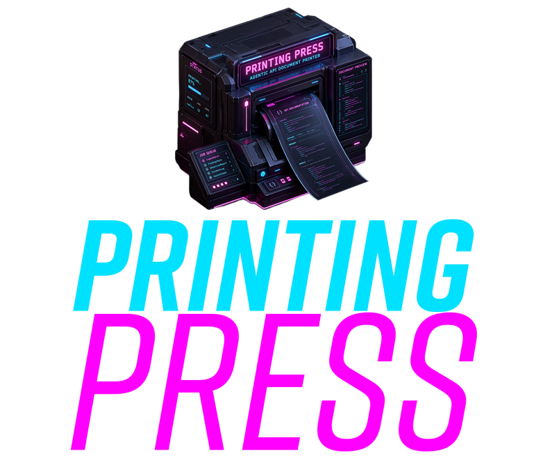 printing press logo