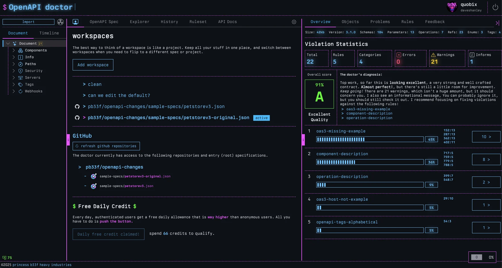 new github app for the doctor